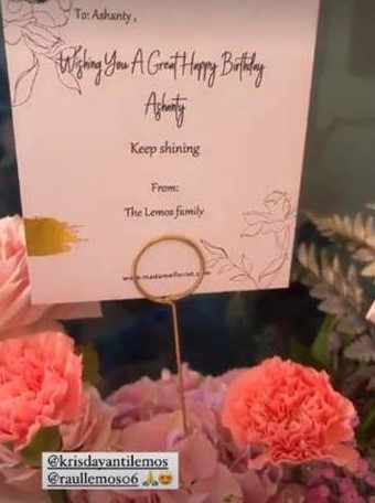Ulang Tahun Ke-38, Ashanty Pamer Kiriman Hadiah Beserta Ucapan dari The Lemos Family