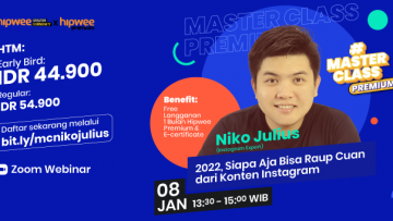 [EVENT] “2022, Siapa Aja Bisa Raup Cuan dari Konten Instagram” (Masterclass Premium x Niko Julius)