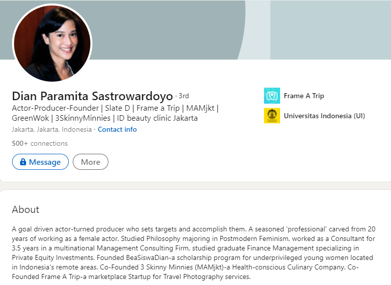 Mengintip Akun LinkedIn Milik 8 Artis Indonesia. Tunjukkan Sisi Berbeda dari Kariernya