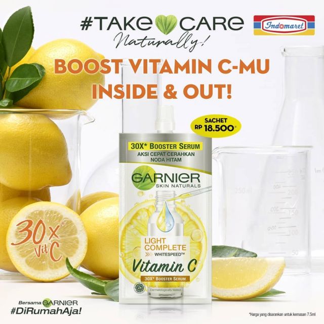 Serum sachet garnier varian vitamin C 