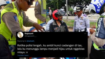 Cerita Warganet Kabur Saat Ditilang, Kalau Udah Kepepet Auto Kreatif!