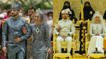 Detail Gaun dan Mahkota Mewah Putri Brunei Darussalam di Hari Pernikahan