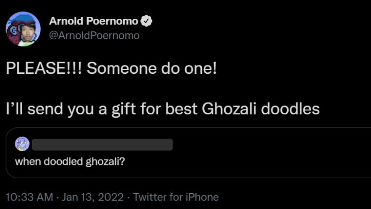 Komentar Chef Arnold untuk Ghozali 