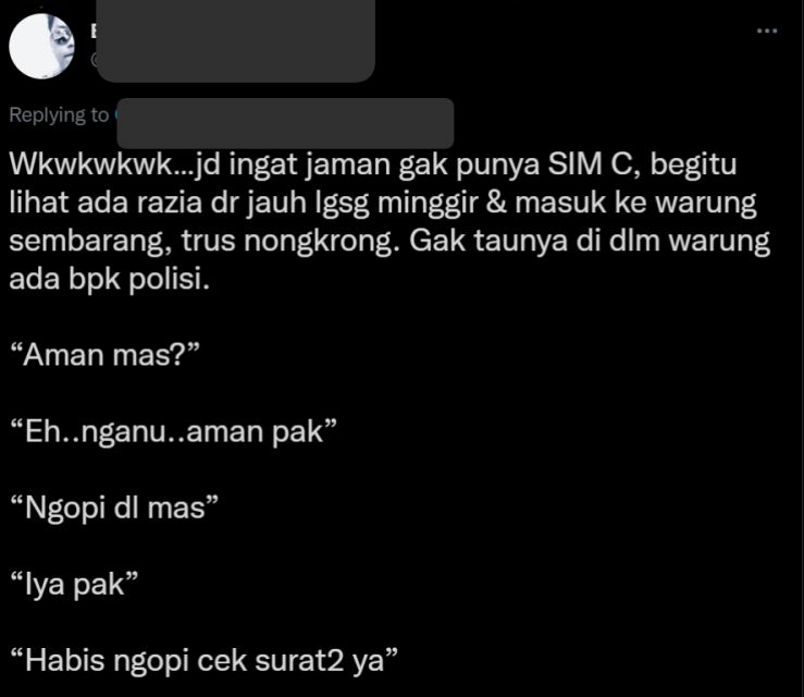 Cerita Warganet Kabur Saat Ditilang, Kalau Udah Kepepet Auto Kreatif!