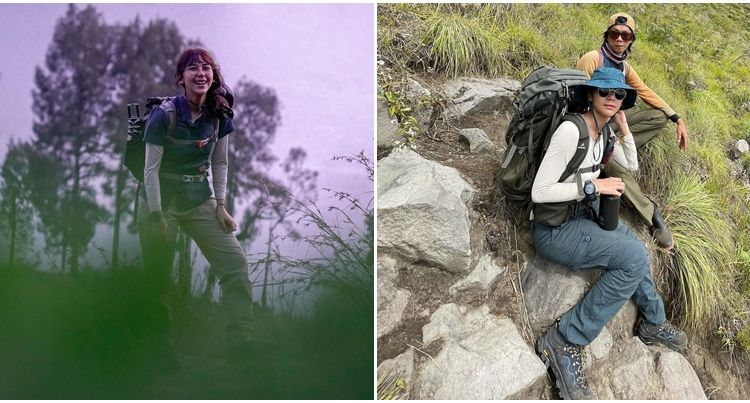 Ide Gaya Fashion ala Adinda Thomas untuk Naik Gunung