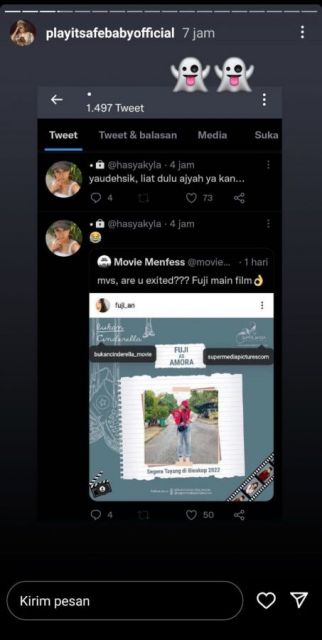 Cuitan Hasya Kyla yang dituduh menghina Fuji