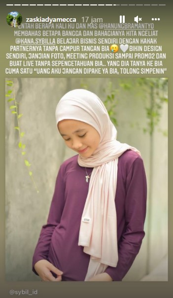 Putri Sulung Zaskia Mecca Mulai Bisnis Sendiri, sang Ibu Ungkap Kebanggaannya