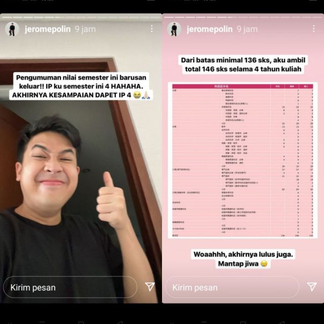 Jerome Polin Lulus kuliah IP 4 di Tugas Akhir, Meski Sibuk Bikin Konten 6 Jerome dapat IP 4 selama kuliah di Jepang