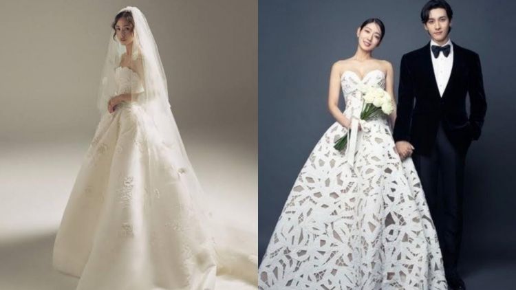Deretan Gaun Pernikahan Artis Korea yang Memikat Mata. Cantik!