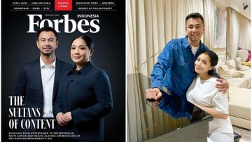 Raffi Ahmad-Nagita Slavina Jadi Model Sampul Majalah Forbes