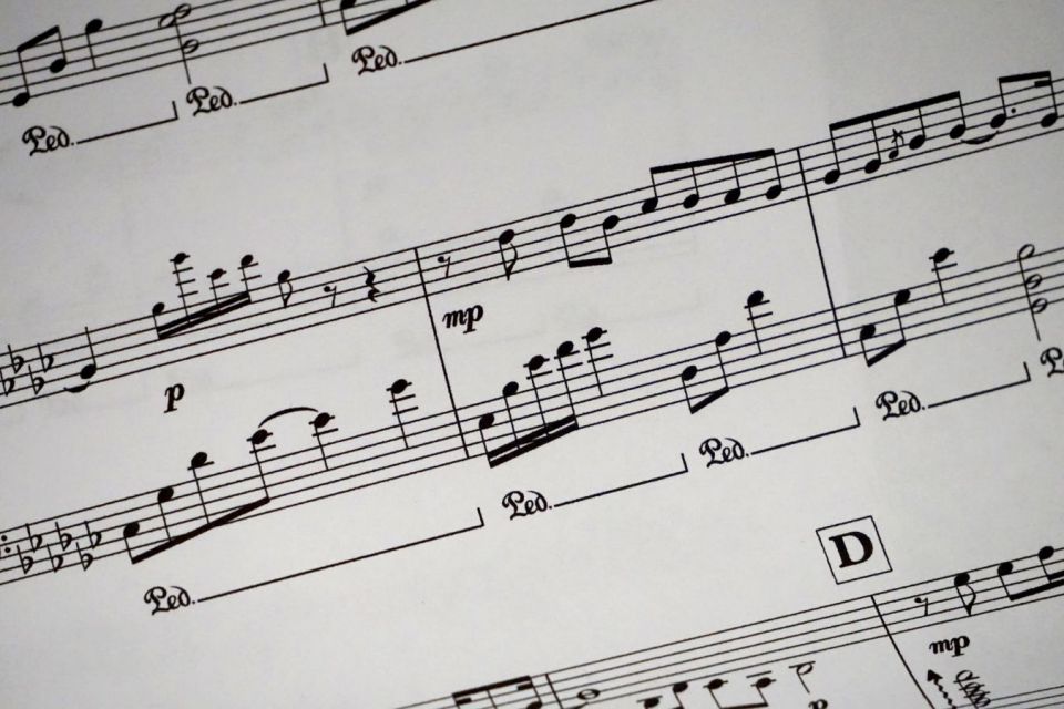 Not balok sebuah lagu