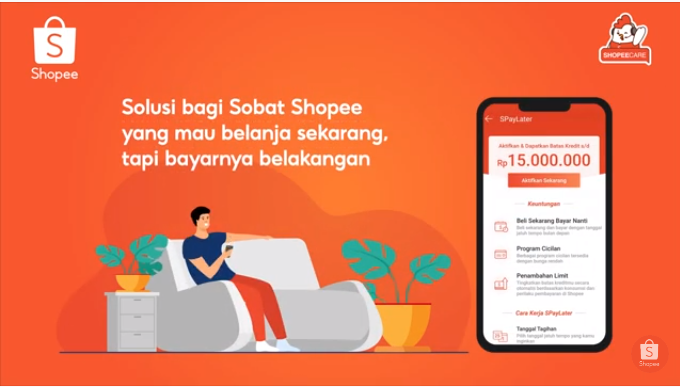 cara daftar shopee paylater