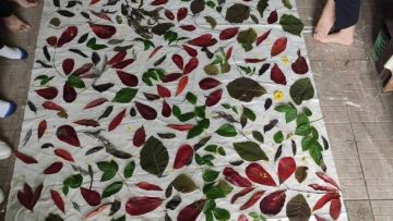 Pengunaan Teknik Ecoprint Untuk Perabotan Berbahan Kayu