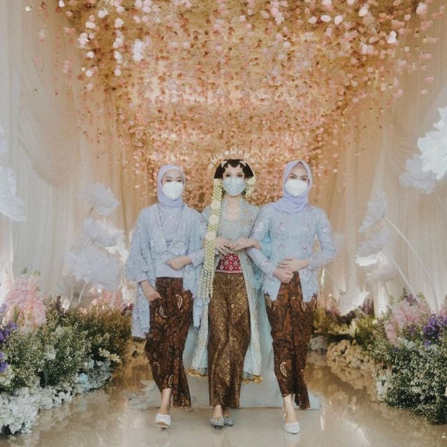 dekorasi pernikahan Belva Sabrina