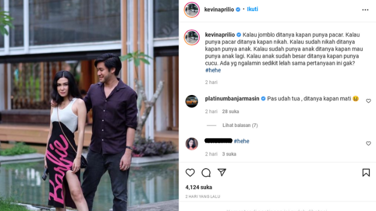 Kevin Aprilio Jengah Ditanya Soal Momongan, Curahkan Isi Hati di Media Sosial