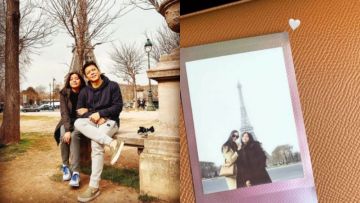 7 Potret Kedekatan Ariel Noah dan Alleia di Paris, Anya Geraldine Jadi Sorotan