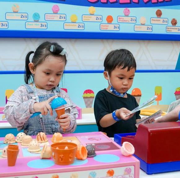 potret gemas playdate Kiano dan Lala