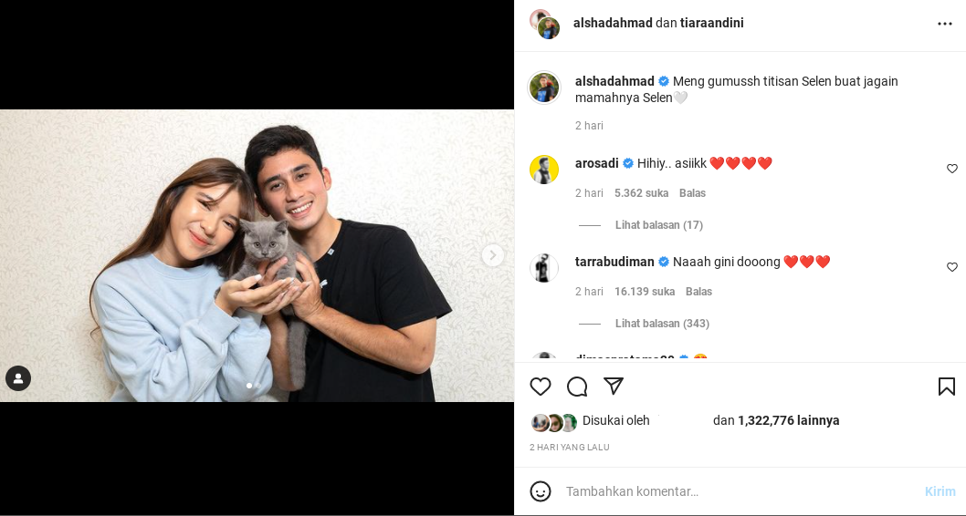 Alshad Ahmad dan Tiara Andini Pamer Kemesraan Isyaratkan Pacaran 6 Alshad Ahmad dan Tiara Andini Pamer Kemesraan Isyaratkan Pacaran, Warganet Patah Hati