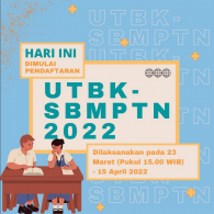 UTBK-SBMPTN 2022 Buka Hari Ini, Begini Cara Daftarnya
