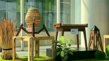 Pemanfaatan Eceng Gondok Sebagai Kursi Cafe Ramah Lingkungan