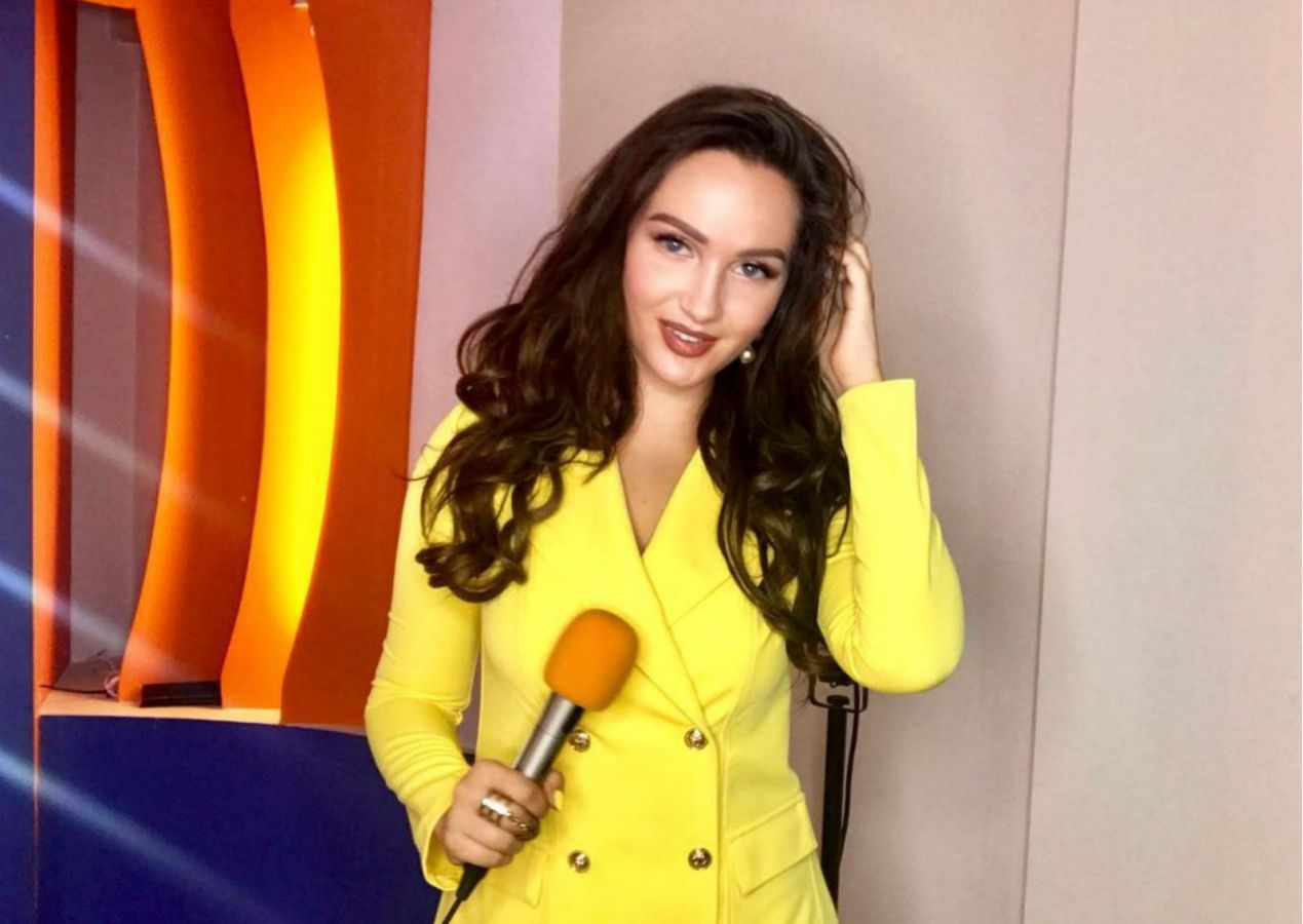 Potret Anastasiia sebelum memandu acara