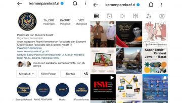 Akun IG Kemenparekraf Sempat Hilang, Cyber Security Dipertanyakan