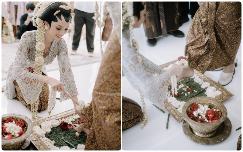Adat panggih Belva Sabrina