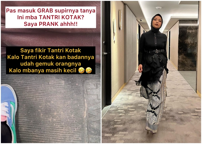 Tantri Kotak Tutupi Identitas Artis demi Bisa Ngobrol Santai dengan Sopir Taksi 5 Tantri Kotak ngeprank sopir taksi online