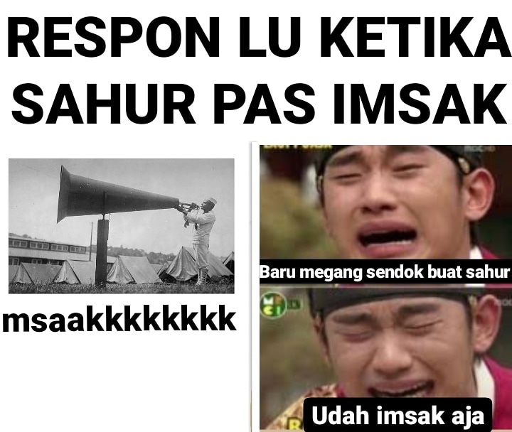 sahur menjelang imsak