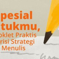 Booklet Praktis Berisi Strategi Menulis, Pegangan untuk Mengasah Bakatmu