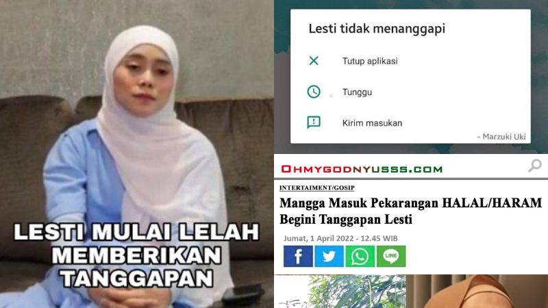 meme tanggapan lesti viral