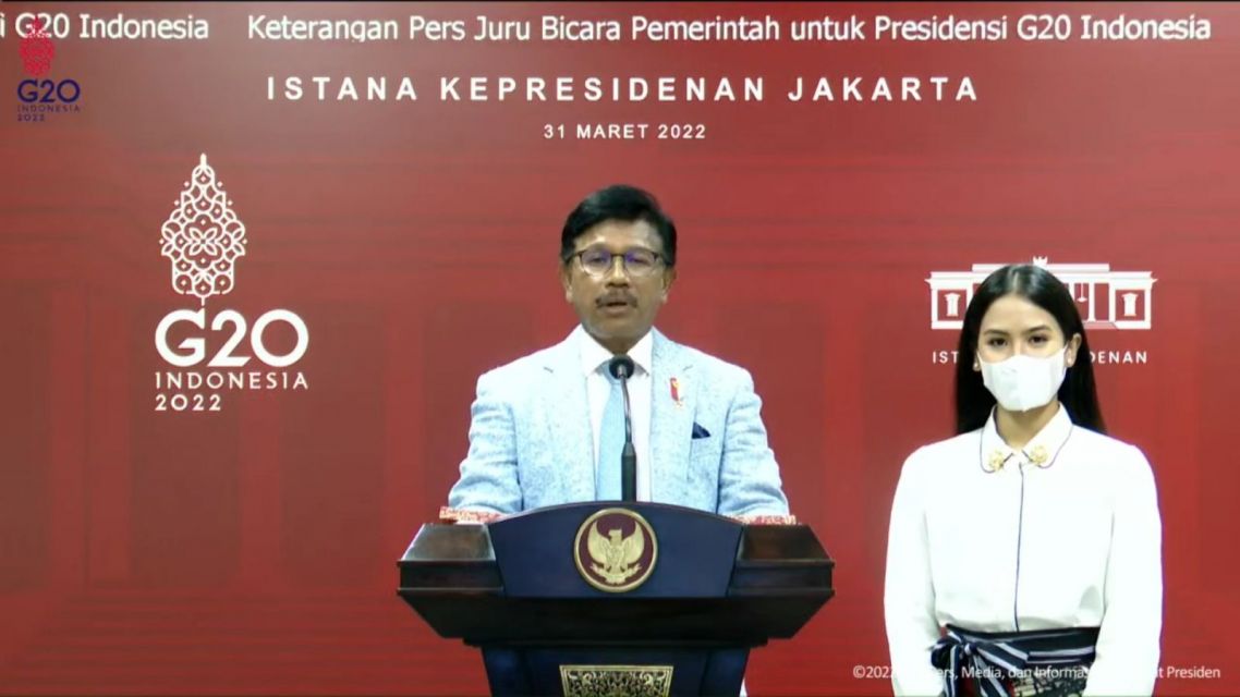 Pengenalan Maudy Ayunda sebagai juru bicara presidensi G20