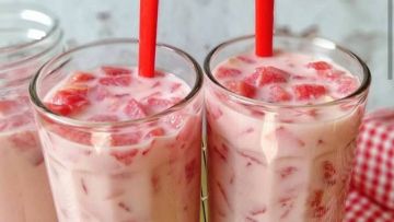 Resep Es Semangka Susu Bermodal Tiga Bahan Saja