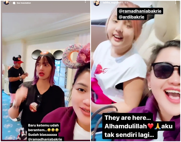 Nia Ramadhani dan Ardi Bakrie liburan ke Disneyland, AS