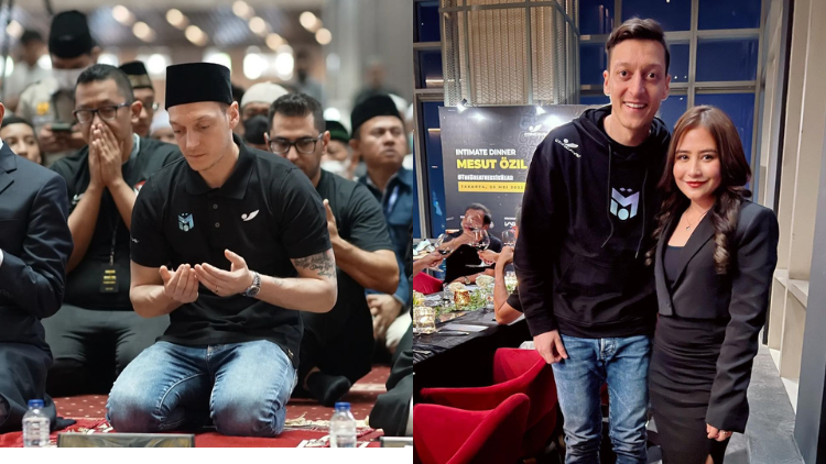 9 Momen Mesut Ozil di Indonesia, Salat di Istiqlal hingga Dinner bareng Prilly