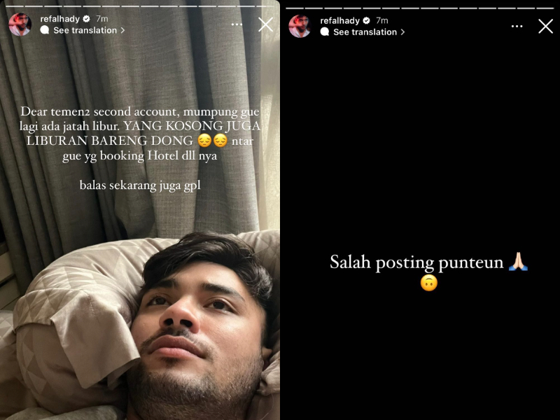 Refal Hady Lupa Ganti Akun Saat Cari Teman Liburan di Akun Kedua: Sumpah Malunya!