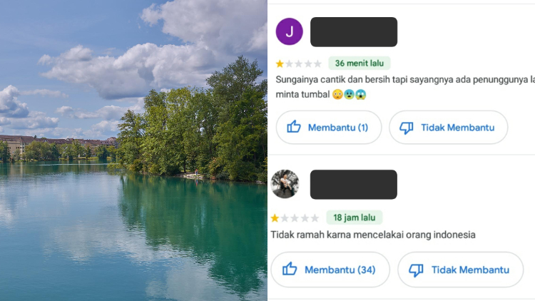 Aksi Warganet Indonesia Beri Ulasan Buruk Sungai Aare Disorot Media Lokal Swiss