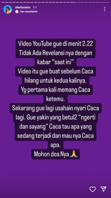 Klarifikasi Sheila Salsabila