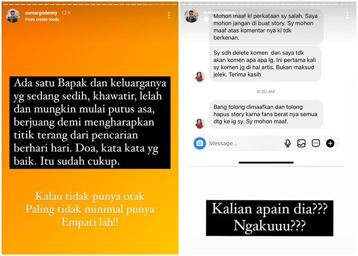 Respons Denny Sumargo