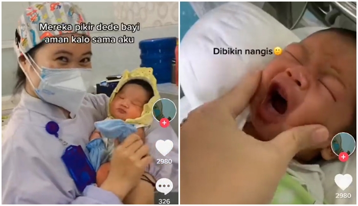 Viral Nakes Cubit Pipi Bayi Pasien, Tambah Deretan Konten Nakes yang Dikecam