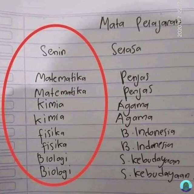 Mengenang Momen Betapa Menggembirakan Melihat Jadwal Pelajaran Sekolah Tanpa Matematika