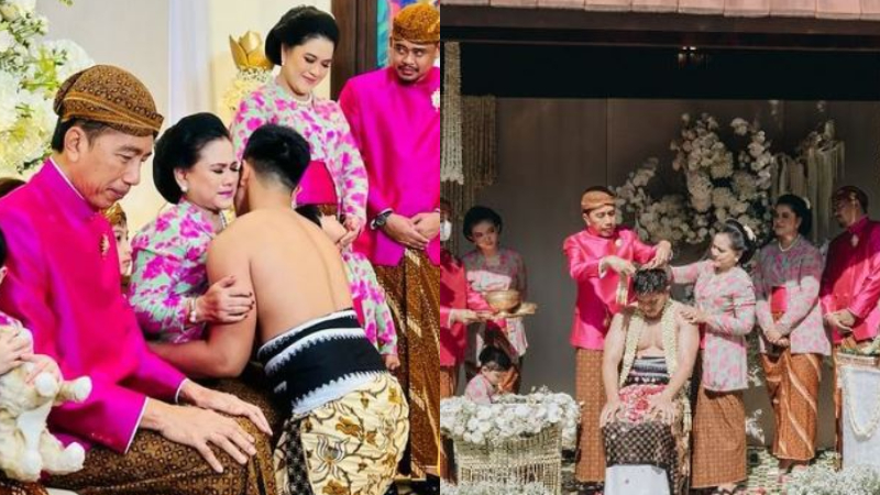 Detail pernikahan Kaesang dan Erina
