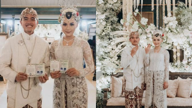Detail pernikahan Kaesang dan Erina