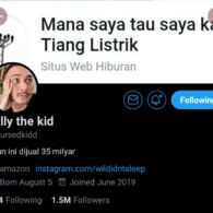 Mengenal Willy the Kid selebtwit dengan Typing Nyeleneh