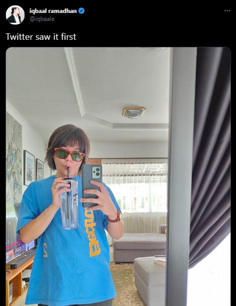 Gaya rambut baru Iqbaal