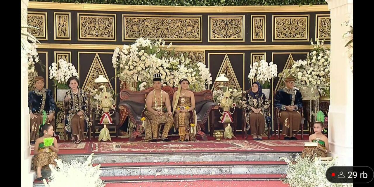 Detail pernikahan Kaesang dan Erina