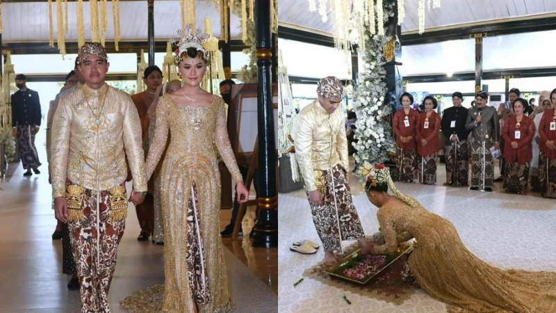 Detail pernikahan Kaesang dan Erina