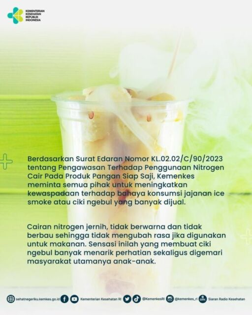 Imbas Keracunan Chiki Ngebul, BPOM Rilis Aturan Penggunaan Bahan Nitrogen Cair Pada Makanan