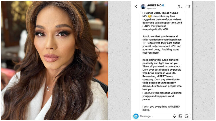 Curi Perhatian Sederet Artis, Bunda Corla Dapat Pesan Menyentuh dari Agnez Mo