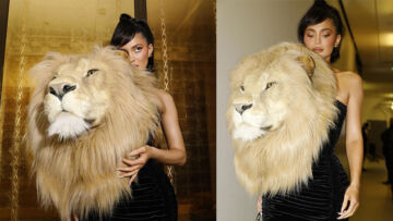 Kylie Jenner Pakai Baju Kepala Singa di Paris Couture Week, Picu Kontroversi